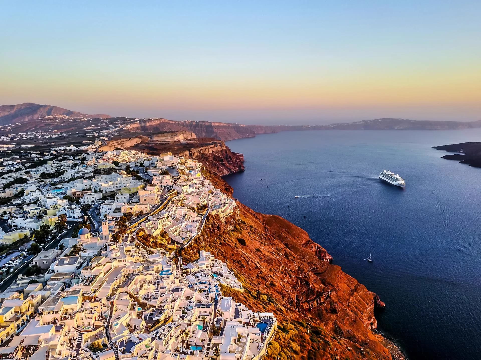 Greek coast and blue water